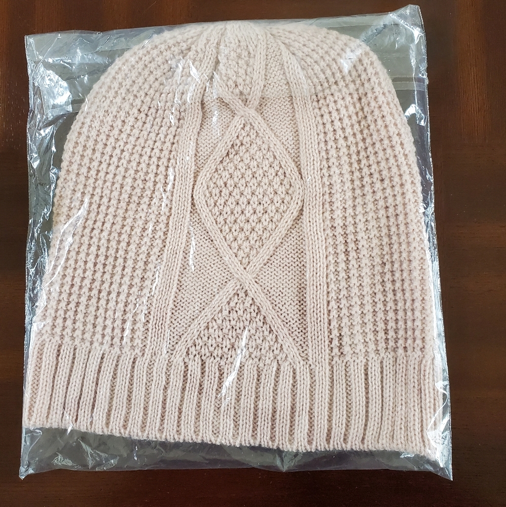 TJD Dusty Pink Knit Hat